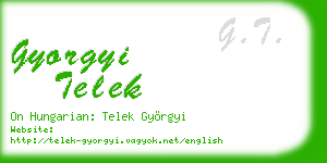 gyorgyi telek business card